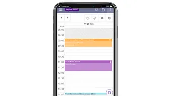 Toute l'application agenda.ch est disponible par une icône sur votre smartphone, vous permettant un accès immédiat.