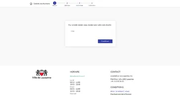Ville de Lausanne, Contrôle des Habitants - Interfaçage avec le système de convocations de rdv par lettre et Code QR, permettant une prise de rdv automatique et aiguillée, uniquement pour la personne convoquée, avec un suivi de celle-ci.