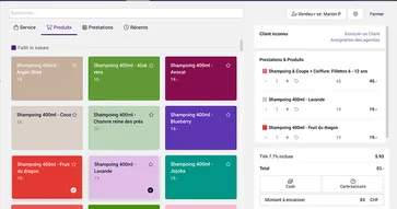A sales module enables you to receive money using cash & card, issue receipts and manage product stocks.