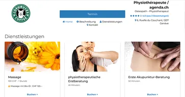 Die Präsentationsseite auf agenda.ch präsentiert Ihr Unternehmen und Ihre Dienstleistungen, in Ihren Farben und mit Ihren Fotos. Diese Seite wird Ihre Sichtbarkeit bei Google erhöhen!